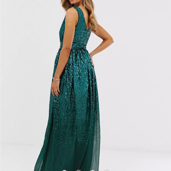 Green sequin dress - Picture 2 of 4